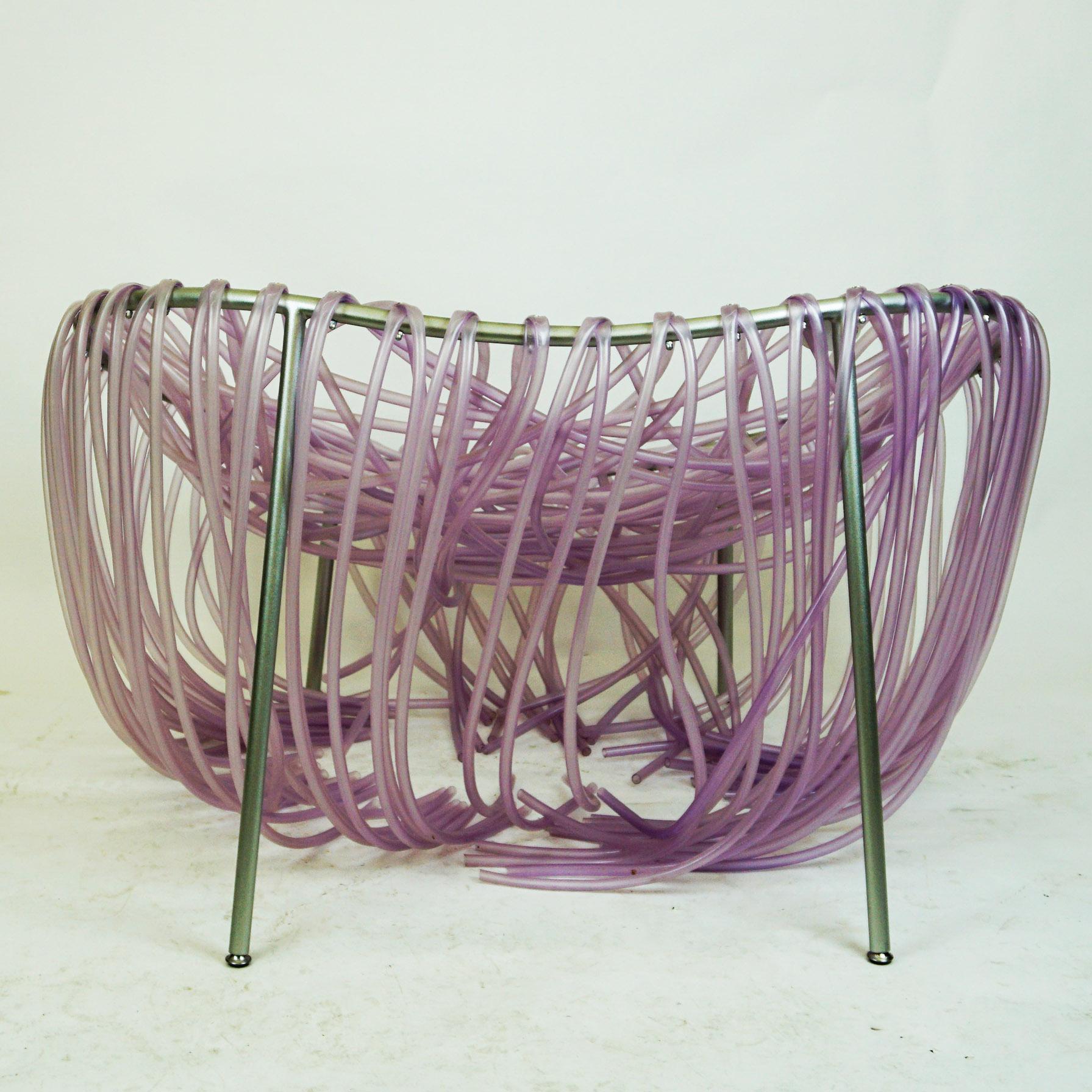 Modern Violet Anemone Chair by Fernando and Humberto Campana for Edra, Italy, 2001
