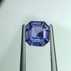 Violet Blue Natural Tanzanite 2.70Ct Asscher Cut Loose Gemstone for Ring/Jewelry