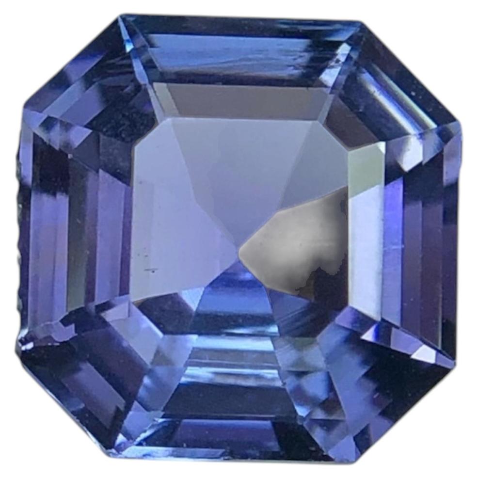Violet Blue Natural Tanzanite 2.70Ct Asscher Cut Loose Gemstone for Ring/Jewelry