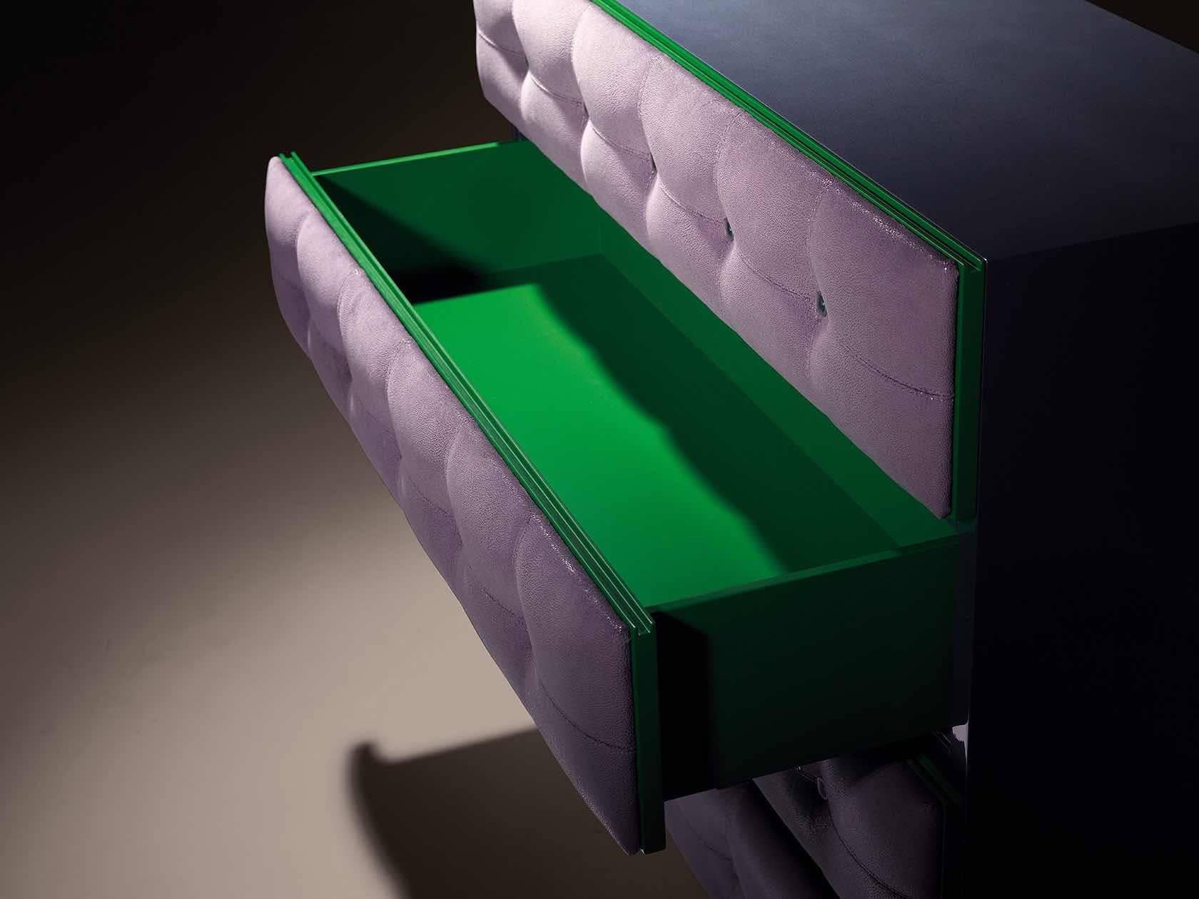 Portuguese Violet Contemporary and Customizable Chest of Drawers by Luísa Peixoto For Sale