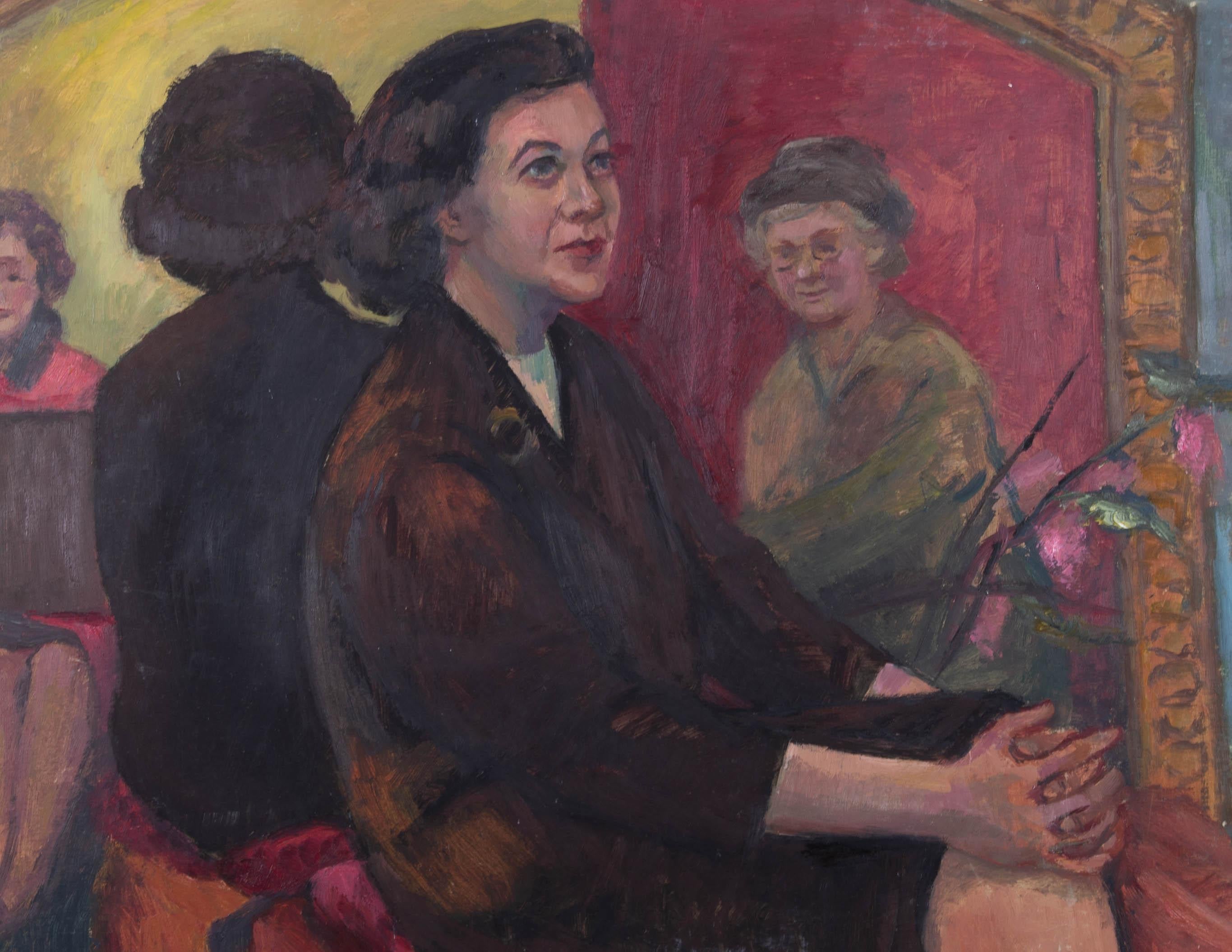Violet Fuller (1920-2008) – Öl, The Art Group, Mitte des 20. Jahrhunderts 4