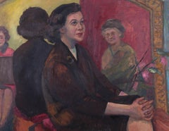 Violet Fuller (1920-2008) – Öl, The Art Group, Mitte des 20. Jahrhunderts