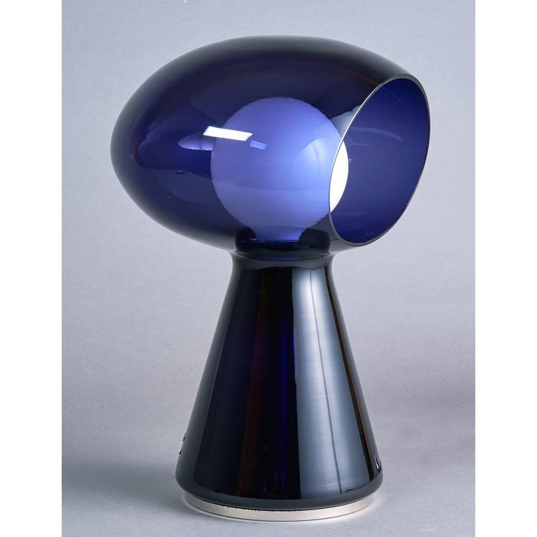 Mid-Century Modern Purple Murano Blown Glass Lamp by Vistosi, 1970s For Sale