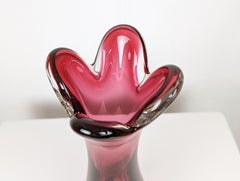 Violet Murano Glass 1960/70s vase by Fratelli Toso
