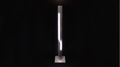 Violet Neon Steel Lamp by Rudi Stern for Let There Be Neon, 1983