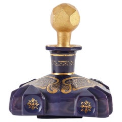 Violet opaline bottle, 19th century.