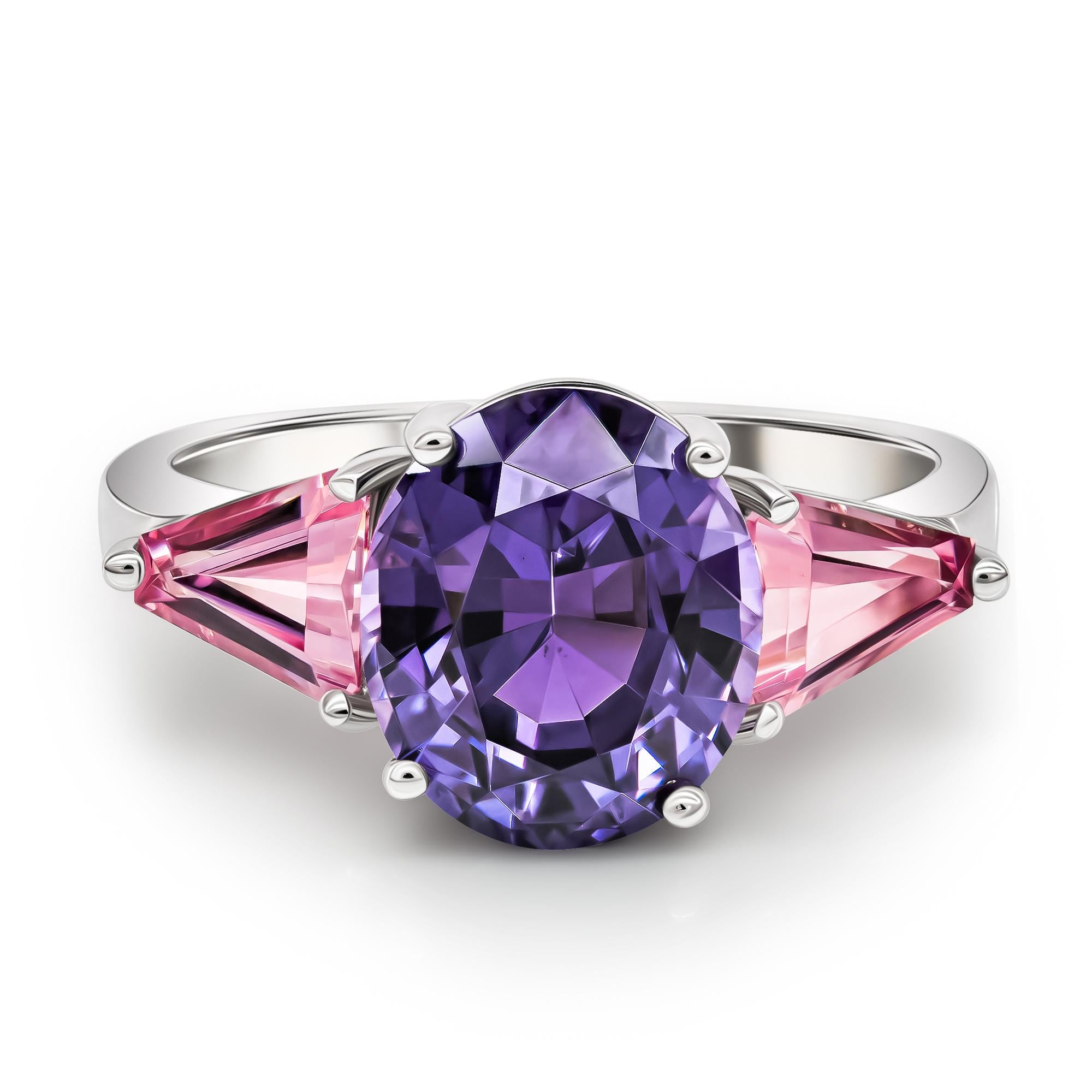 violet spinel ring