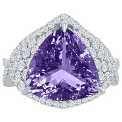 Violet Pink Tanzanite And Diamond Ring By RayazTakat