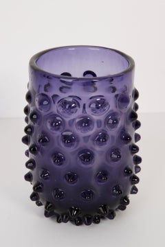 Vase en verre violet violet, 20ème siècle, Italie, années 1960