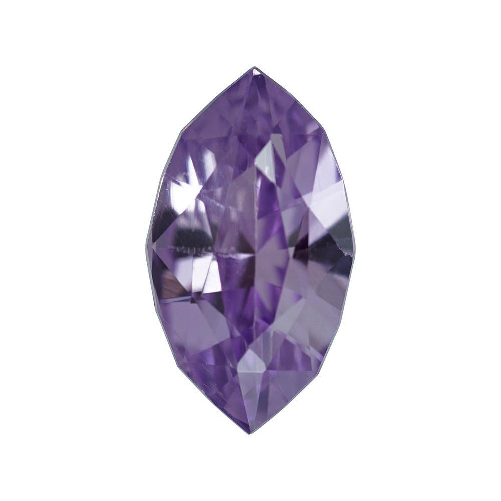 This exquisite purplish violet sapphire, weighing 1.54 carat, boasts a marquise cut that accentuates its elegance. Sourced from Ceylon, it is a natural and unheated gemstone of unparalleled beauty and rarity.

This purplish violet sapphire is
