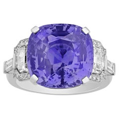 Violet Sapphire Ring by Raymond Yard, 11.02 Carats