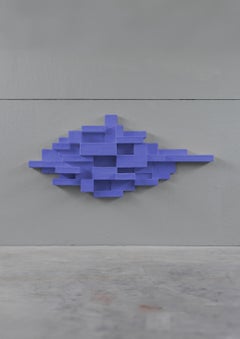 Violet Shelf, Primitive series by Studio Nucleo, Handmade Geometric Design