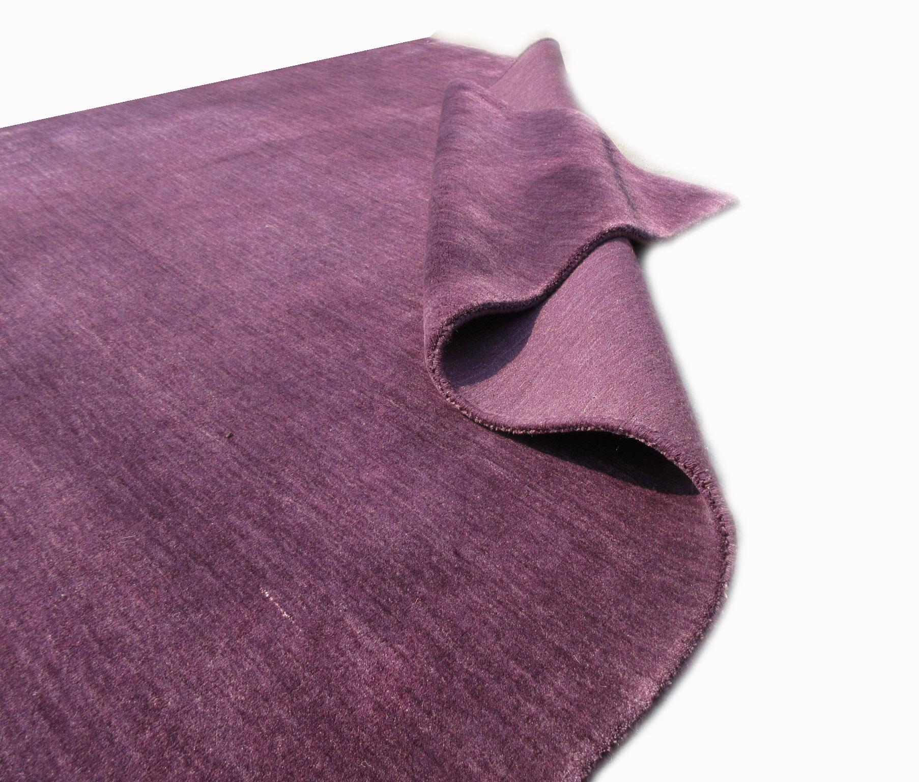 Contemporary Violet Silk Modern Rug For Sale