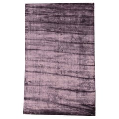 Tapis moderne en soie violette