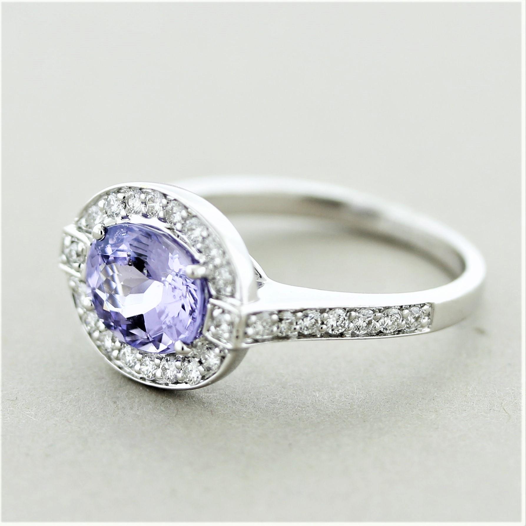 violet diamond ring
