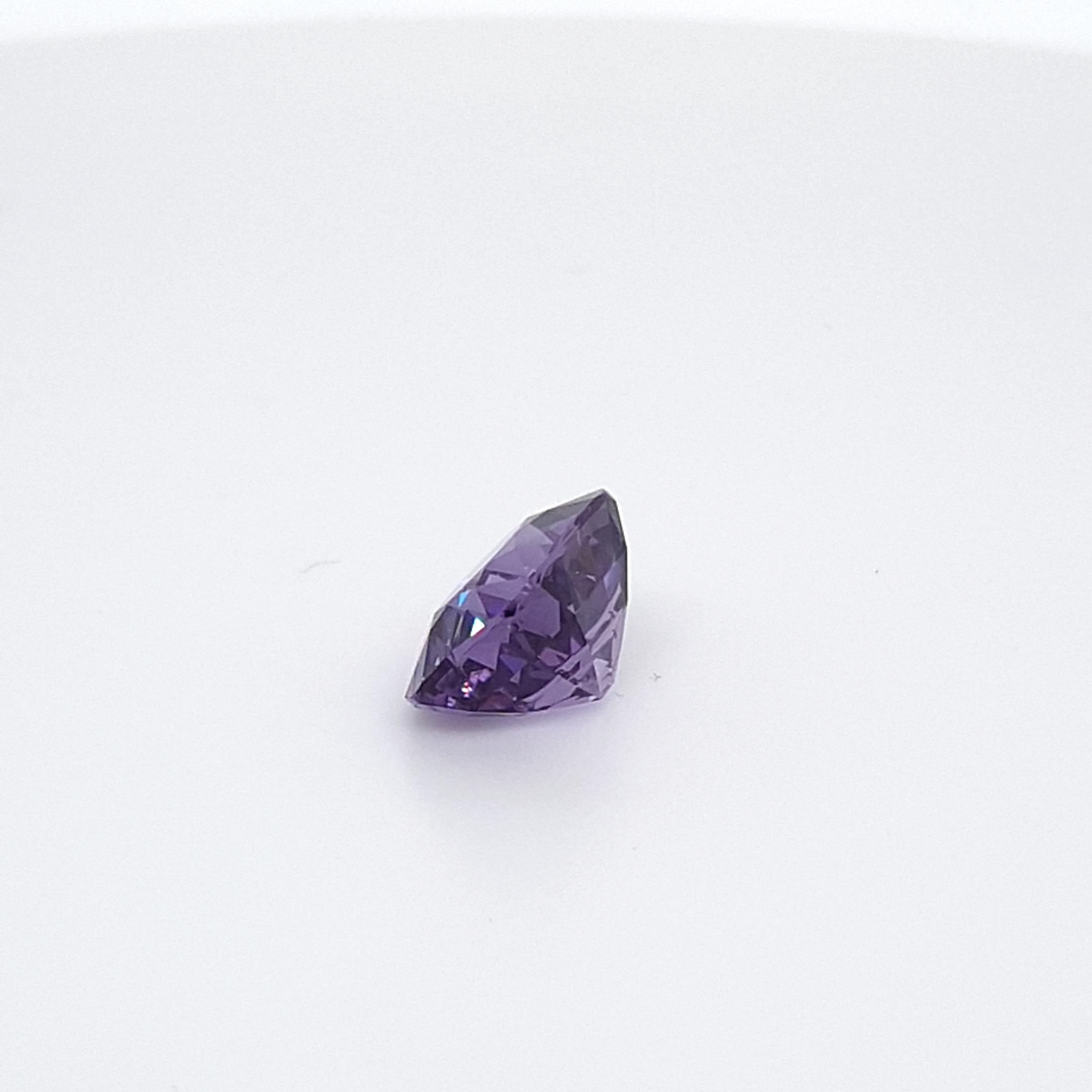 Violet Spinel, Faceted Gem, 4, 63 Ct., Loose Gemstone For Sale 1