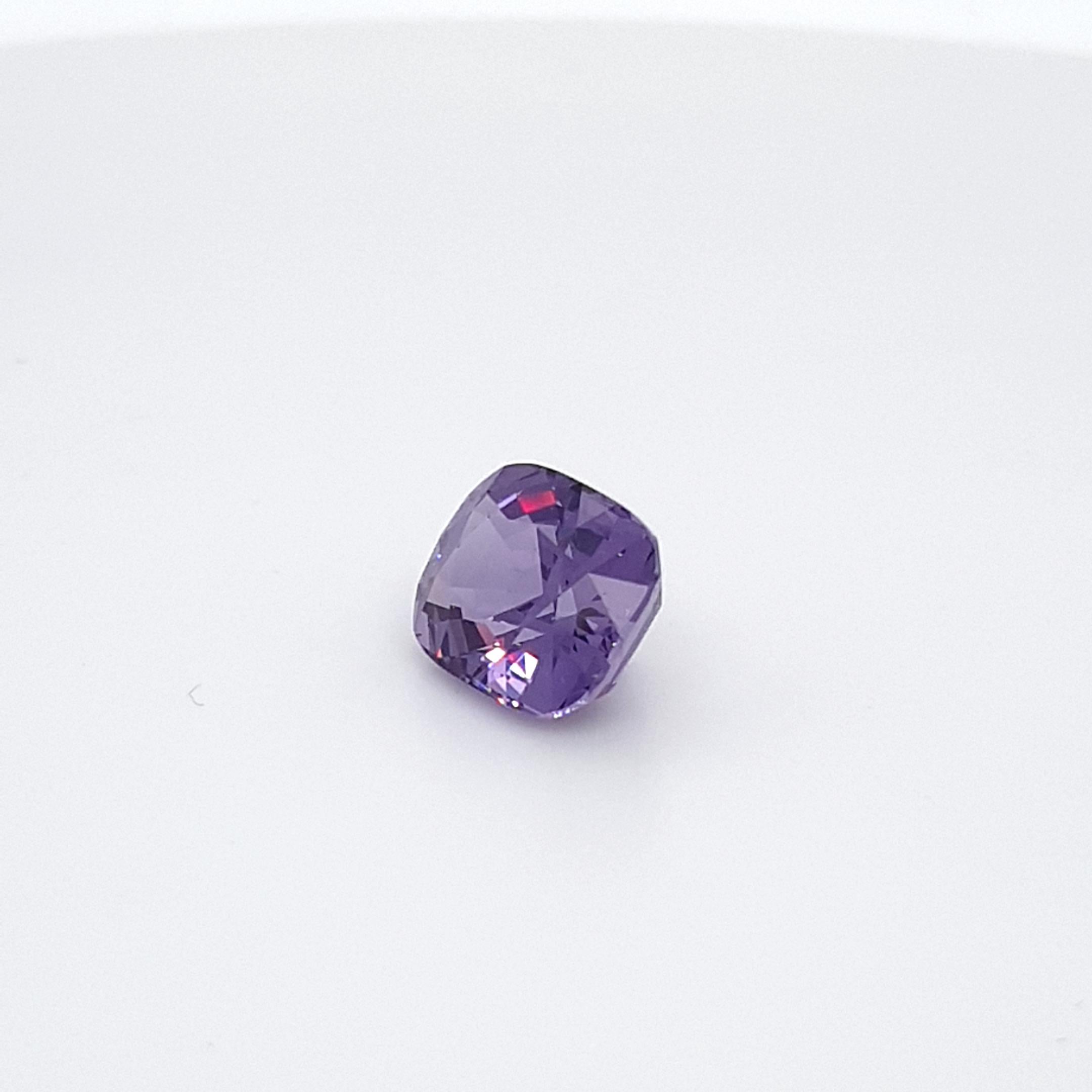 Violet Spinel, Faceted Gem, 4, 63 Ct., Loose Gemstone For Sale 4