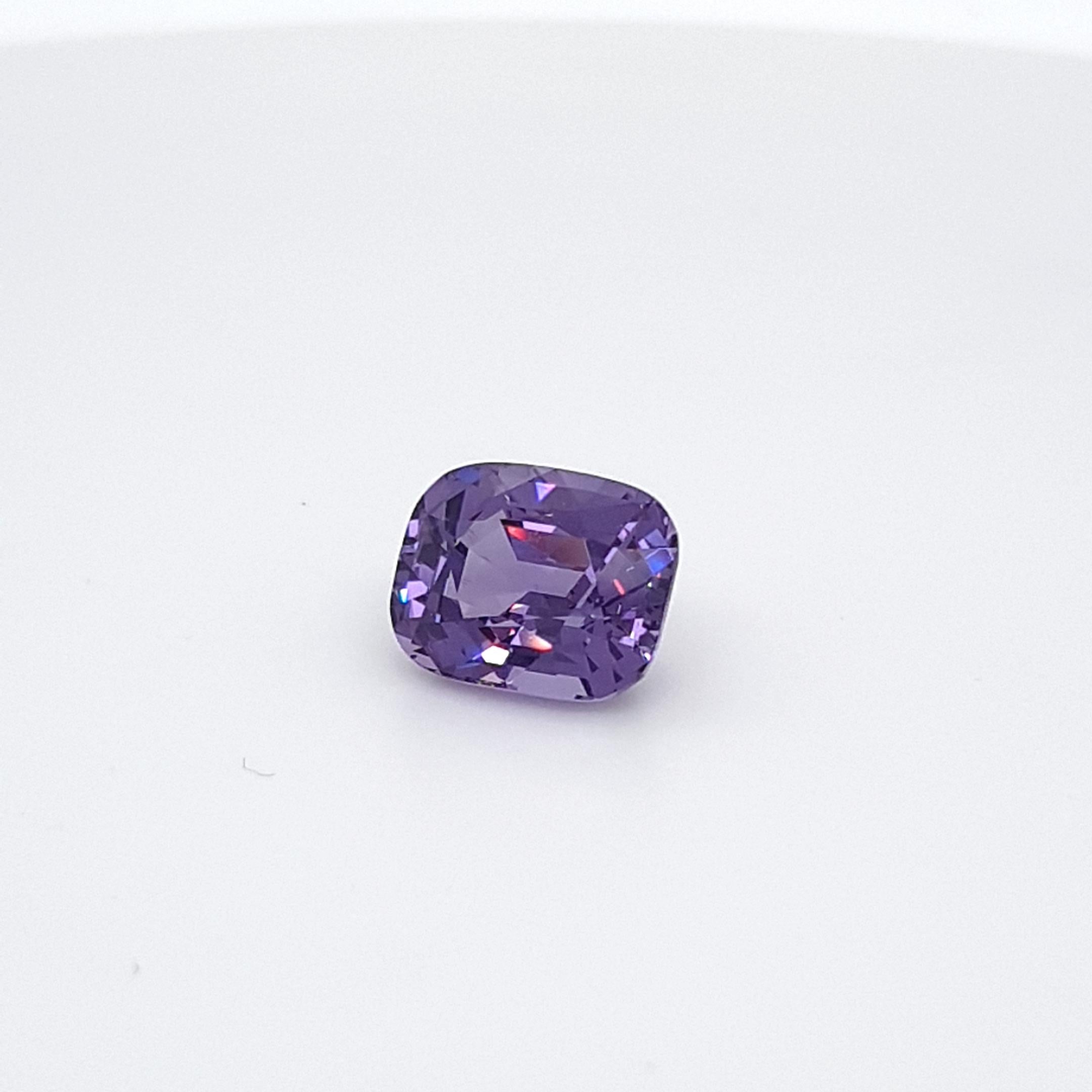 Violet Spinel, Faceted Gem, 4, 63 Ct., Loose Gemstone For Sale 5