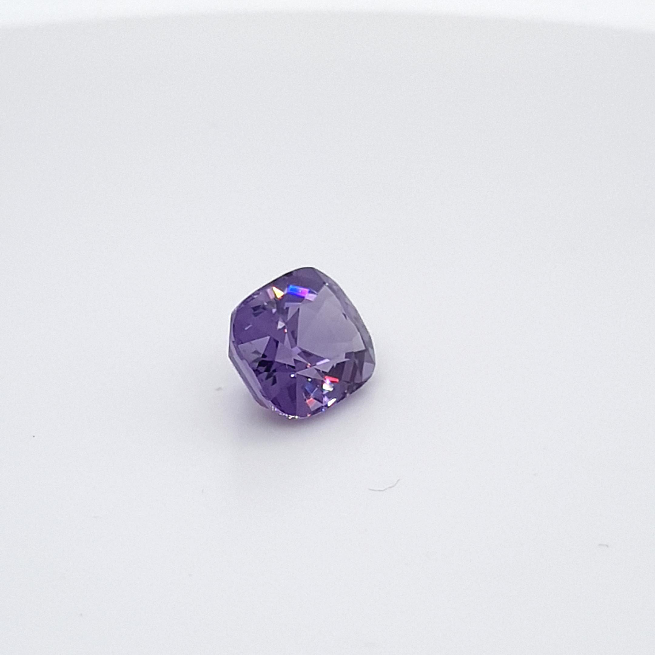 Contemporary Violet Spinel, Faceted Gem, 4, 63 Ct., Loose Gemstone For Sale