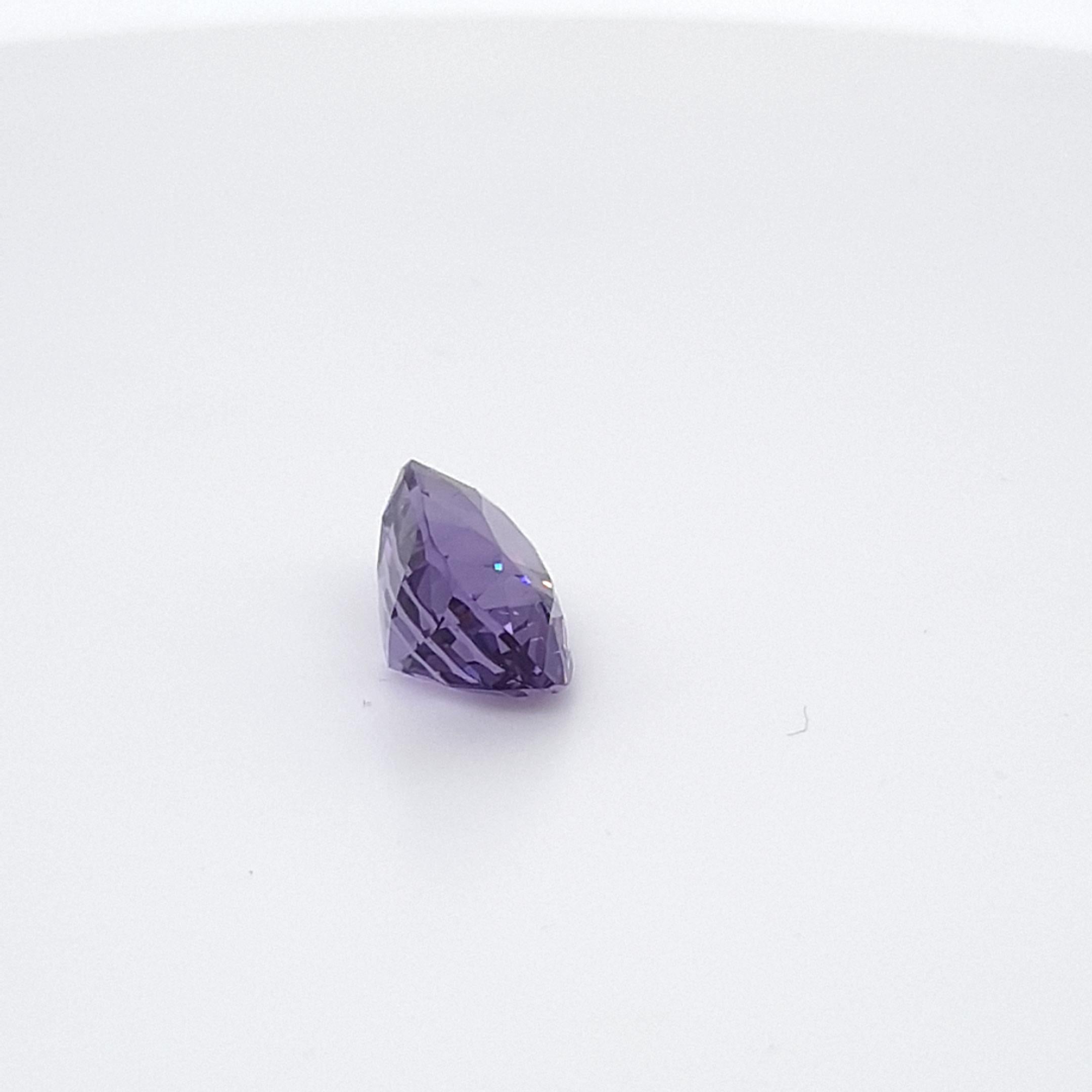 Violet Spinel, Faceted Gem, 4, 63 Ct., Loose Gemstone In New Condition For Sale In Kirschweiler, DE