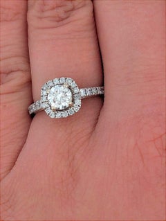Violet  Stunning 14k White Gold Ring with 1.25 Carats of Diamonds