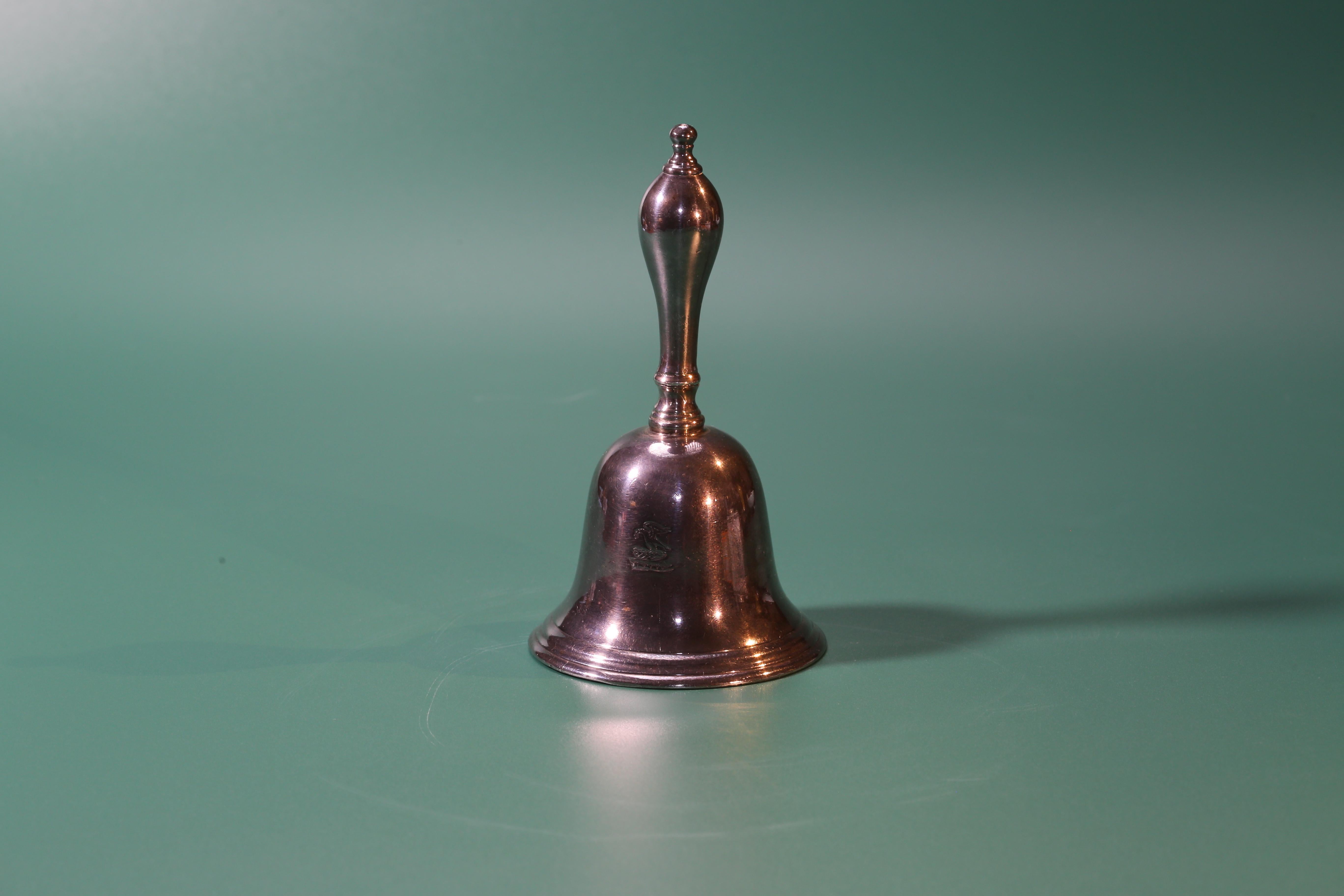 18th Century Violet Trefusis's George II Silver Table Bell, Christie's 2012 Auction For Sale