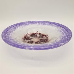 Violet WMF Art Deco Ikora Glass Cnterpiece from Karl Wiedmann. 1930 - 1940