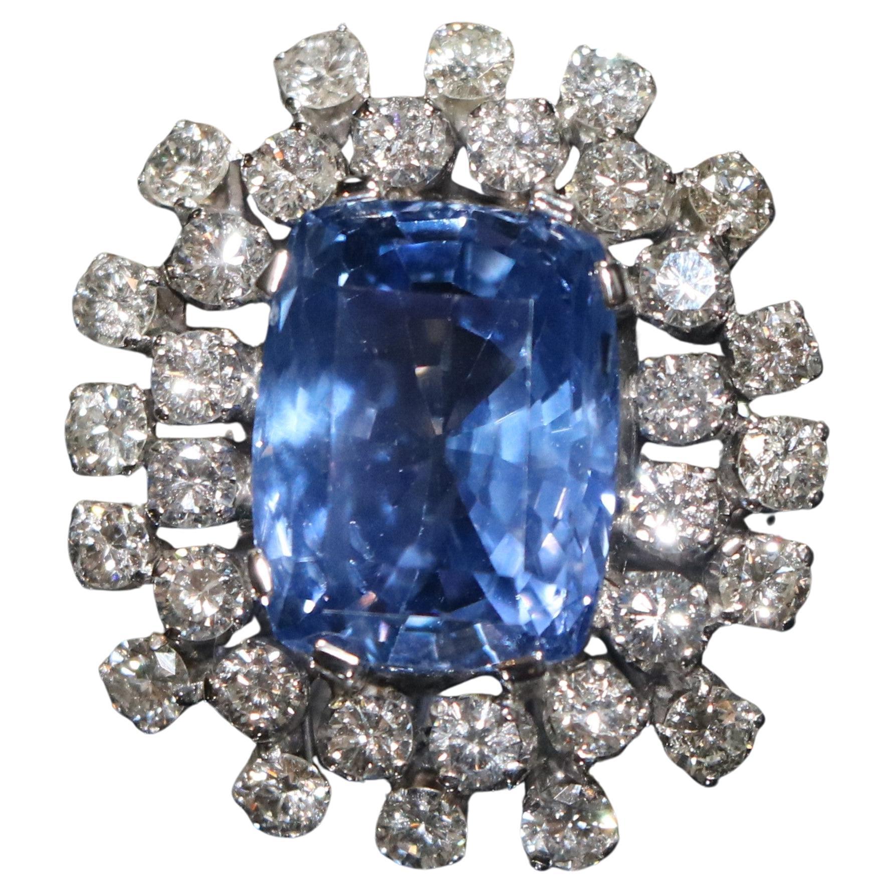 Violetish Blue Sapphire Ring