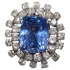 Anillo Zafiro Azul Violeta