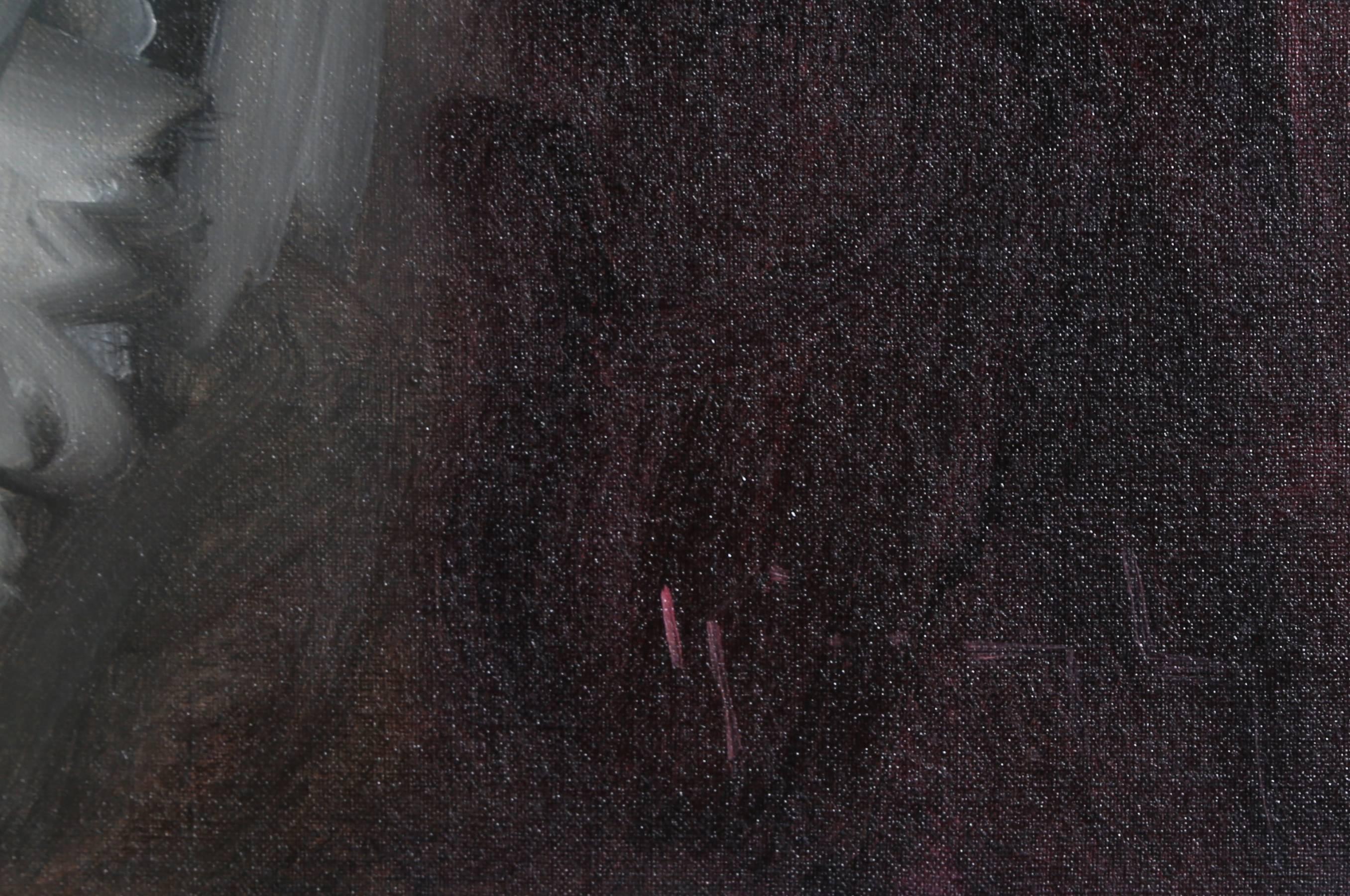 Duet, dipinto a olio su tela impressionista con cornice di Violetta de Koszeghy in vendita 1
