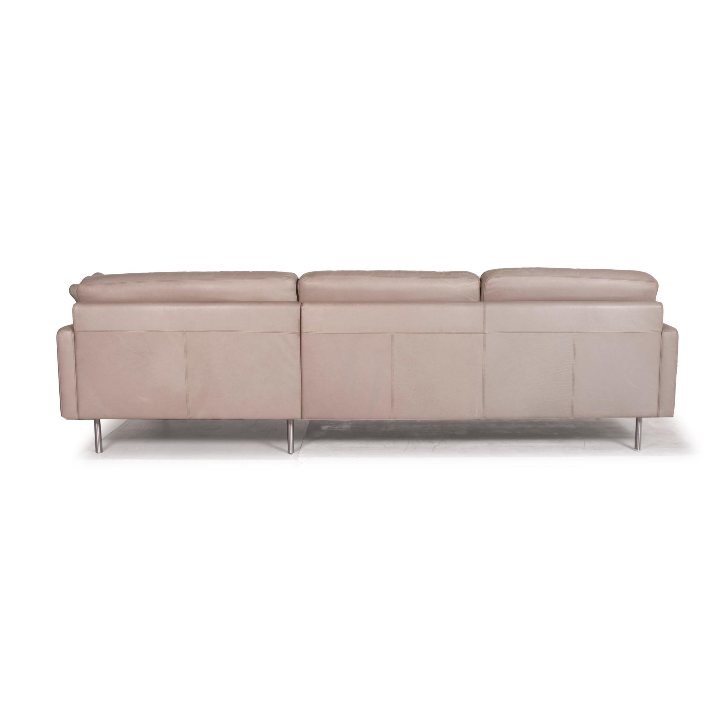 Violetta Leather Sofa Cognac Corner Sofa 5