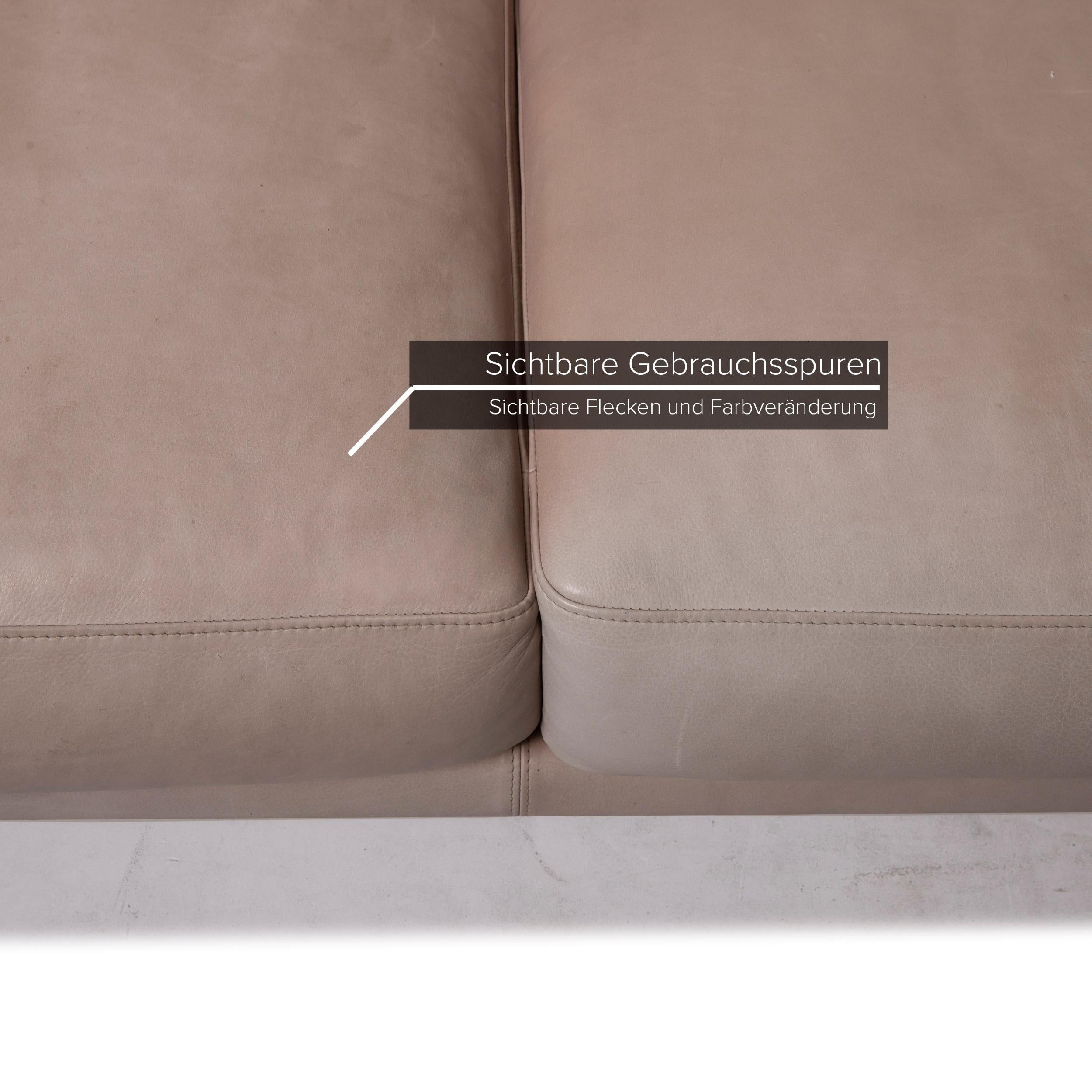 German Violetta Leather Sofa Cognac Corner Sofa