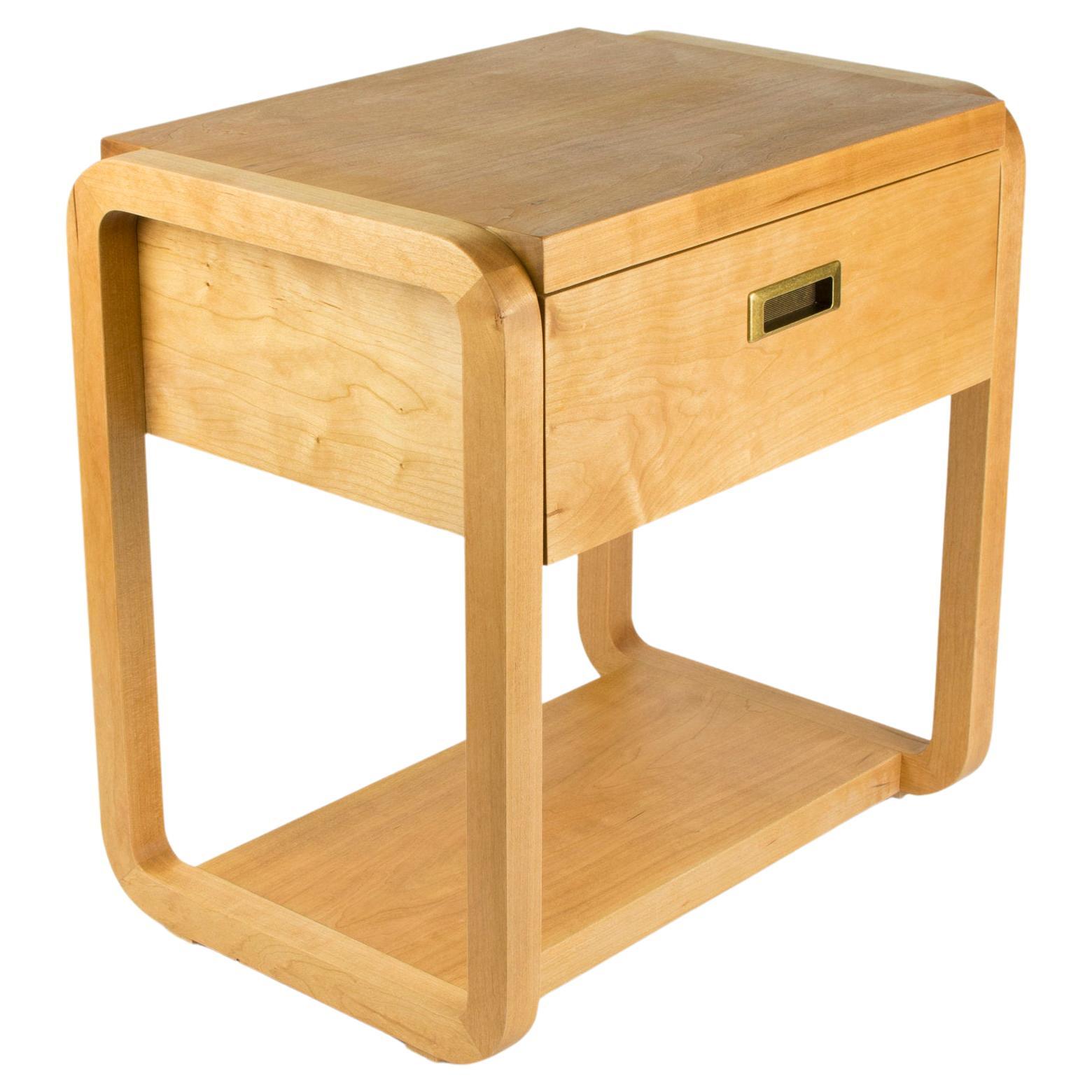 Violette Nightstand / End Table by Kln Studio in Cherry For Sale