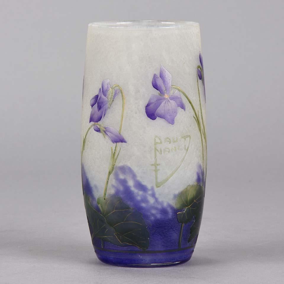 Vase Violettes de Daum Freres Excellent état à London, GB