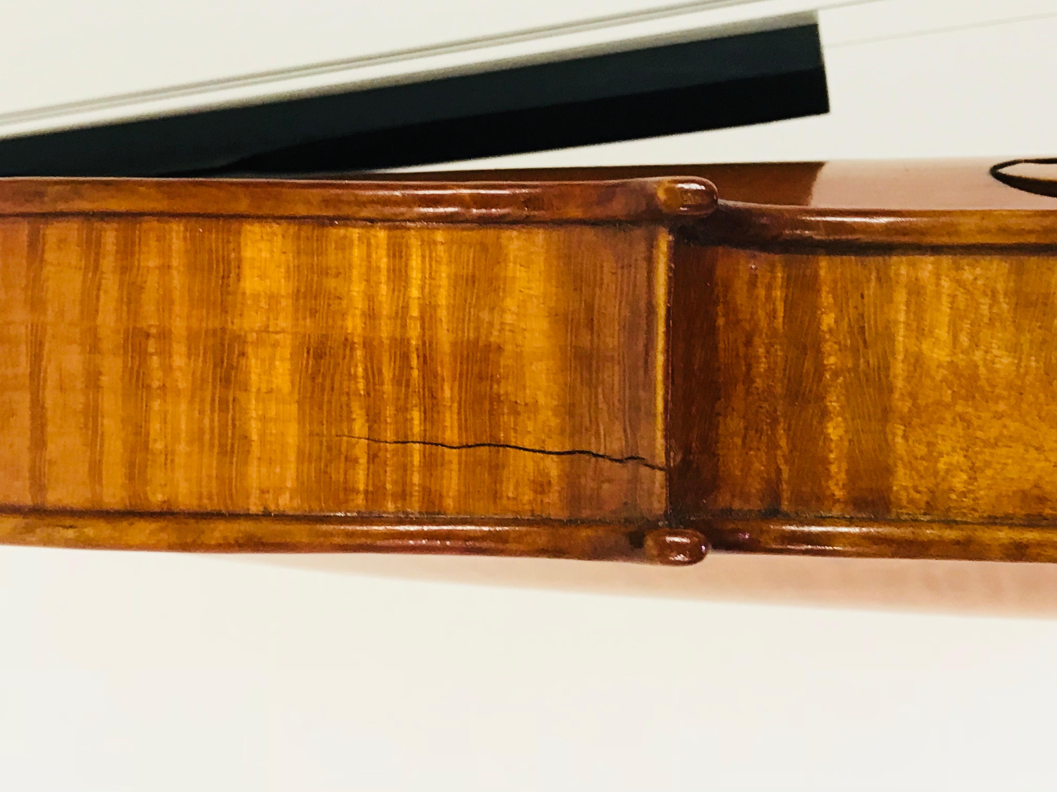 Early 20th Century Violin, Fritz Mönnig Markneukirchen, 1923 For Sale