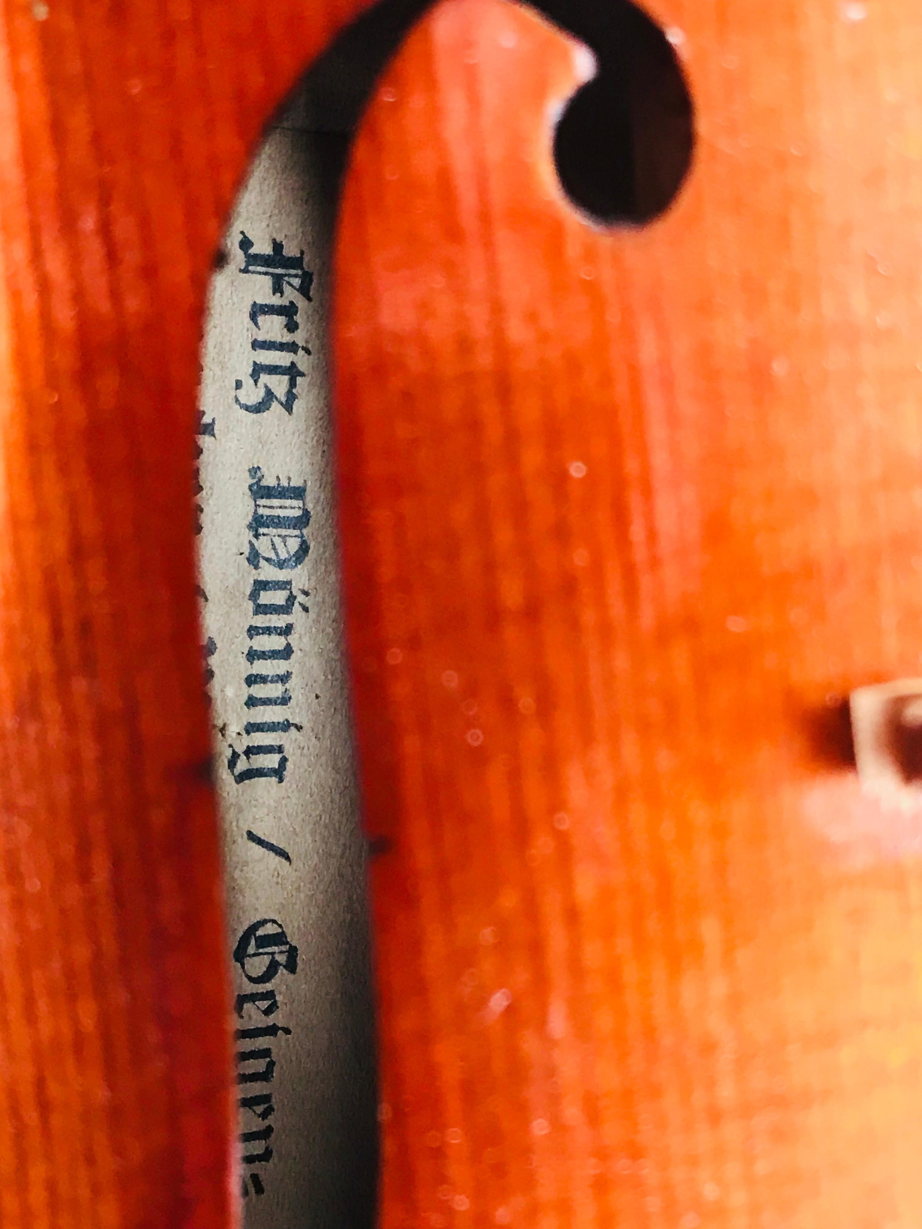 Violin, Fritz Mönnig Markneukirchen, 1923 For Sale 1