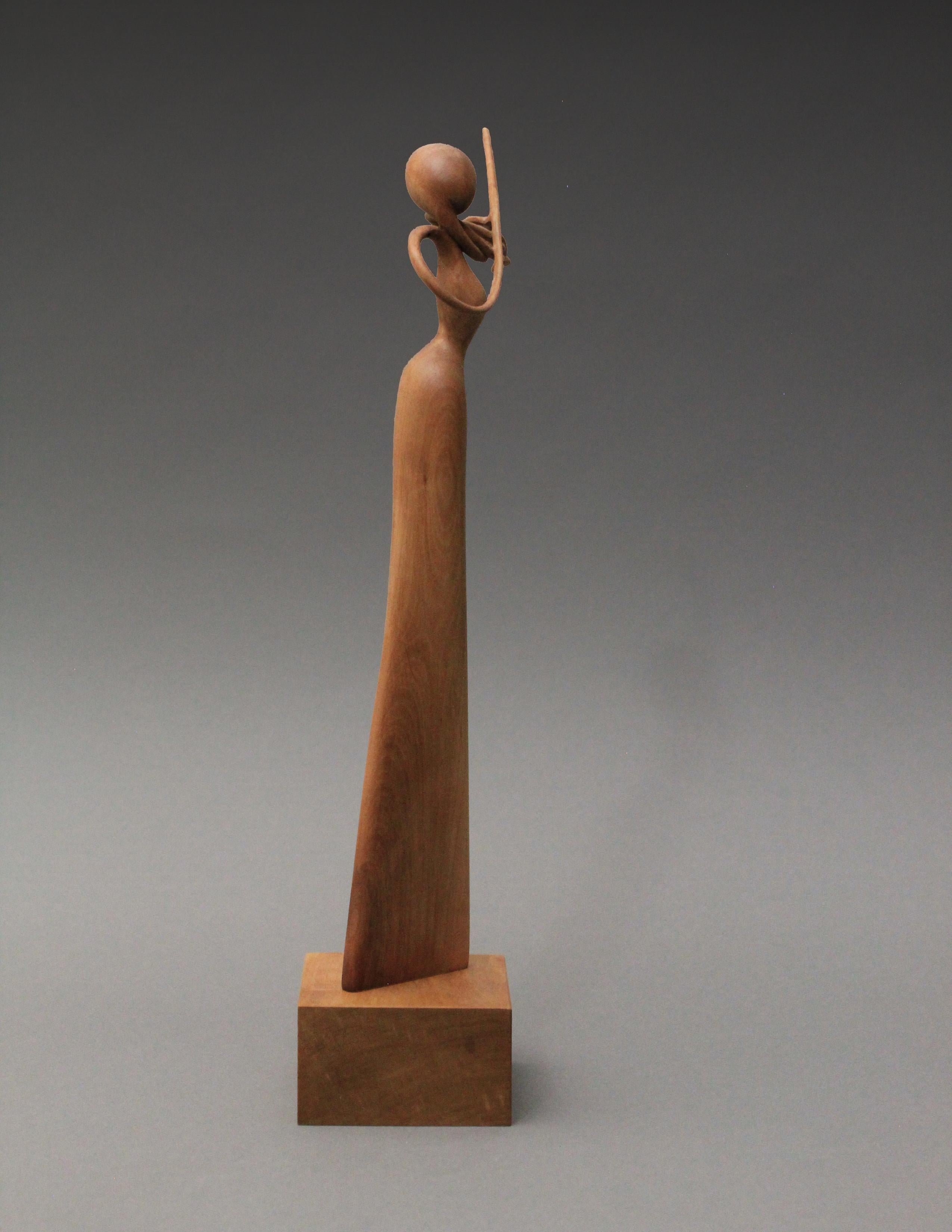 American Violinist IV, Wood Sculpture by Nairi Safaryan For Sale