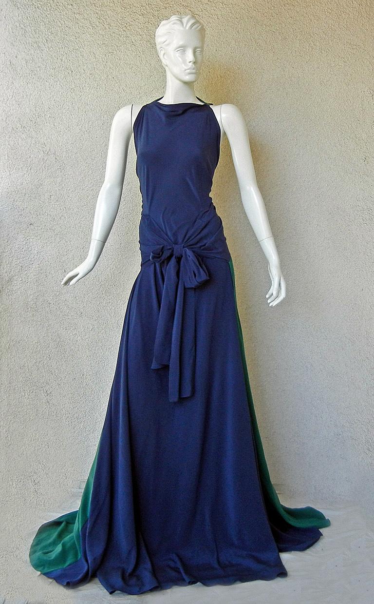 anastasia navy blue dress