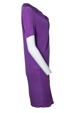 Vionnet Paris, robe midi violette avec nœud