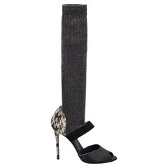 Vionnet  Women   Sandals  Black, Grey, White Leather EU 40