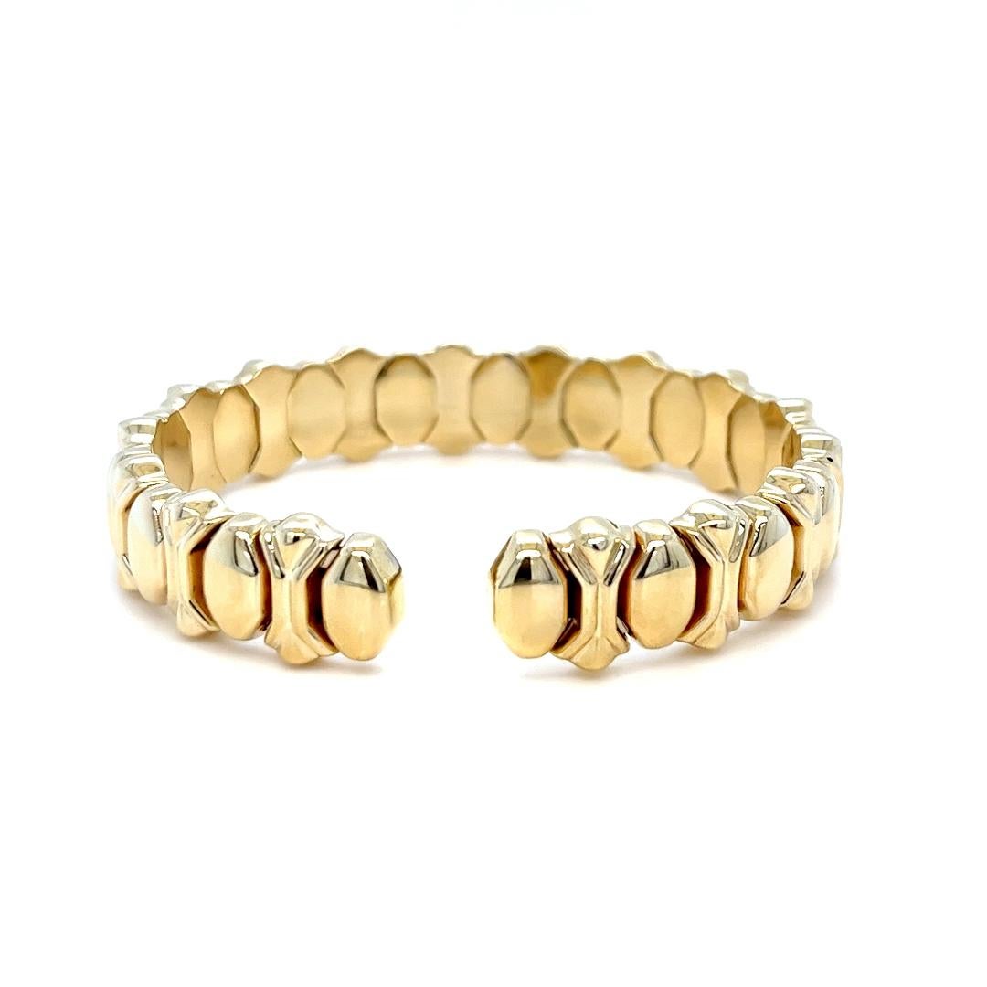 Women's Vior Yellow Gold Springy Cuff Bracelet For Sale