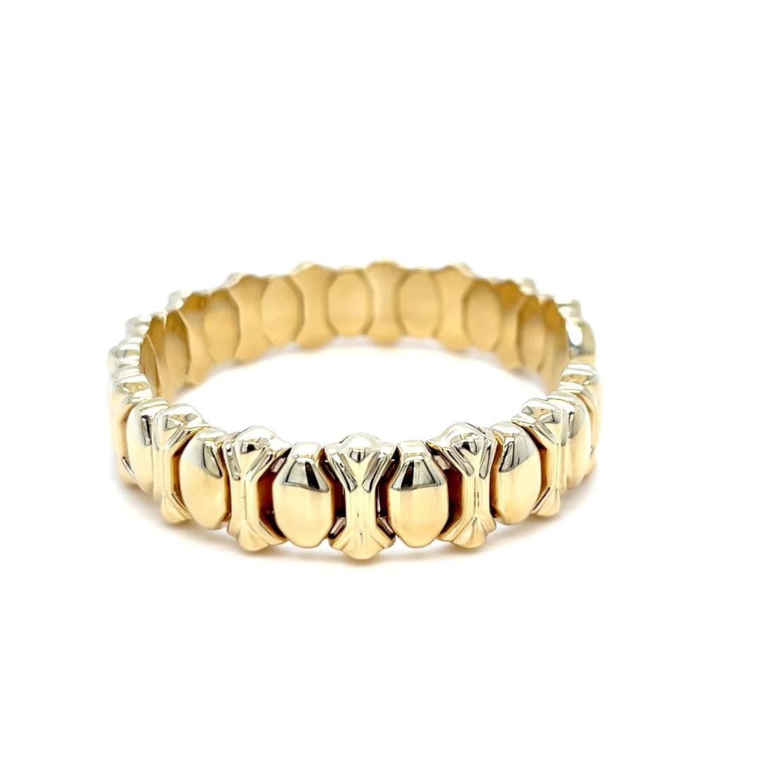 Vior Yellow Gold Springy Cuff Bracelet For Sale 1