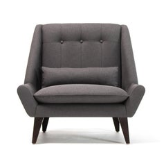 Vioski New Century Modern Palms Chair in Porpoise Gray