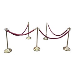 VIP Crowd Control Barrier - Messingständer und Seil