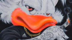 "Rapper Scrooge McDuck" Oil Painting 47" x 39" inch by VIQA