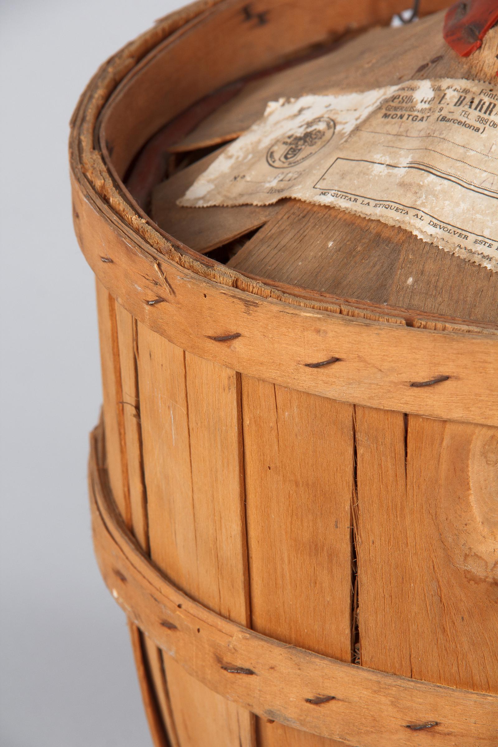 Viresa Glass Demijohn Bottle in Wicker Container, Spain, 1940s 1