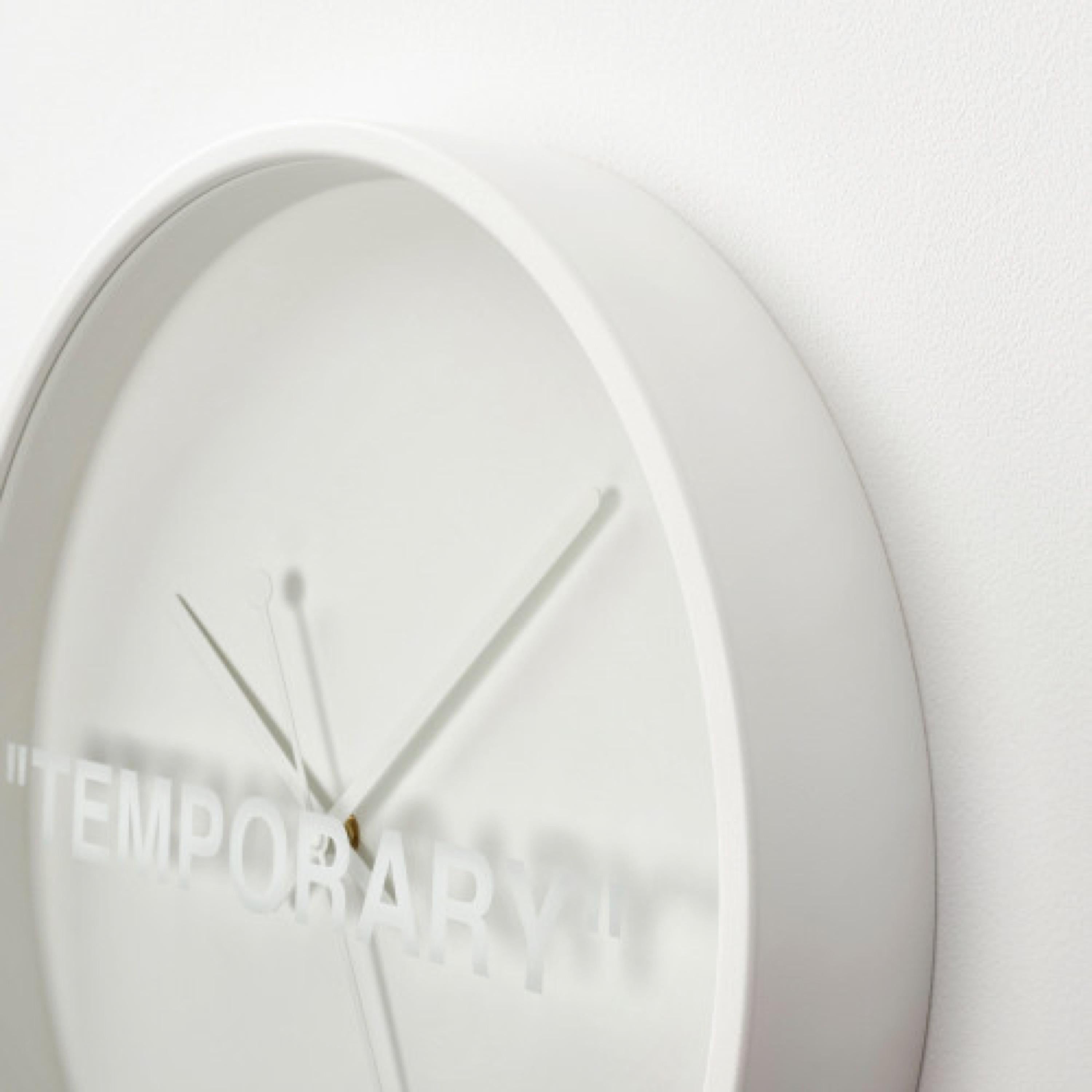 TEMPORARY - Clock - Gray Still-Life Sculpture by Virgil Abloh