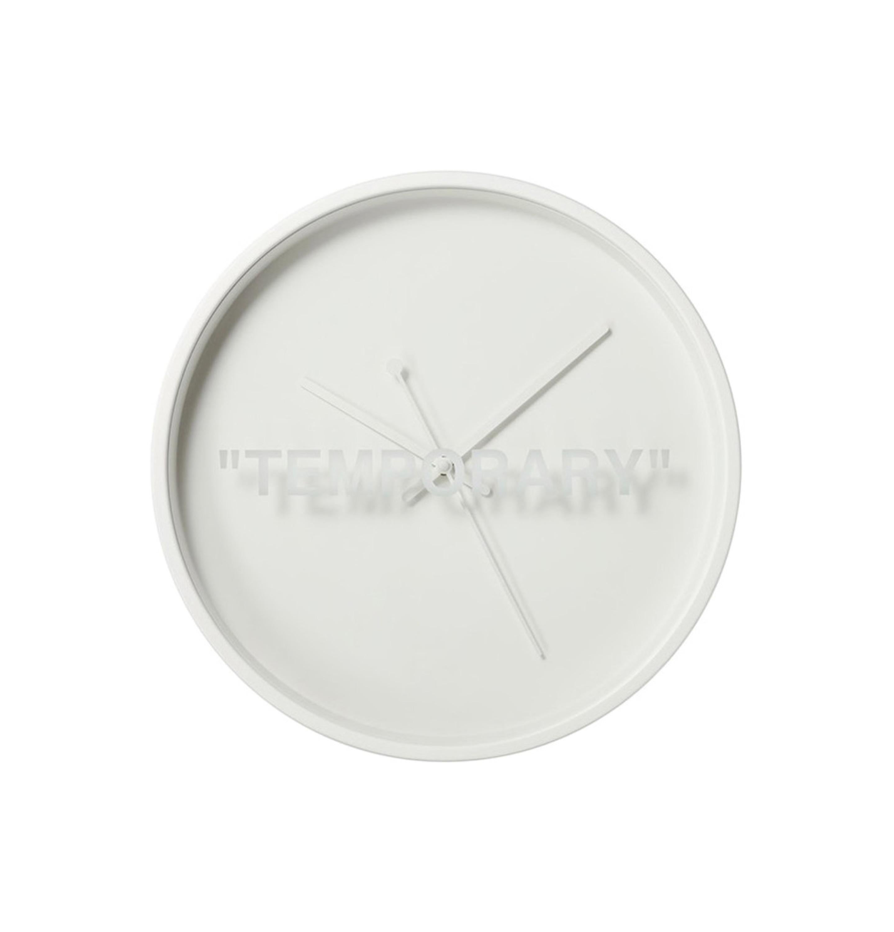 Virgil Abloh Still-Life Sculpture - TEMPORARY - Clock
