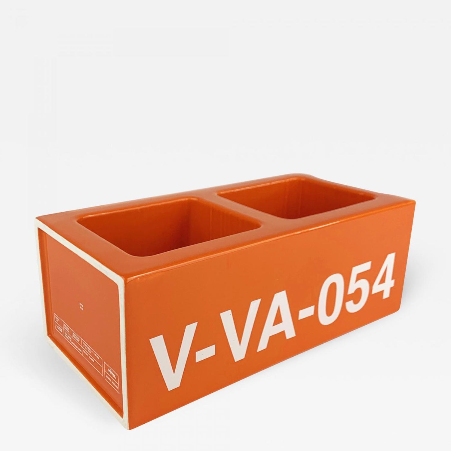 Virgil Abloh - Virgil Abloh x Vitra Ceramic Block Orange For Sale at  1stDibs | virgil block