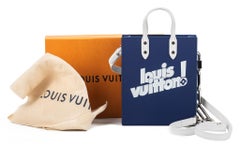 Virgil Abloh Blue Cowhide LV Sac